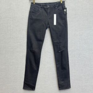 NWT Kut From The Kloth Diana Skinny Jeans Distressed Black Wash Size‎ 6(30X32)